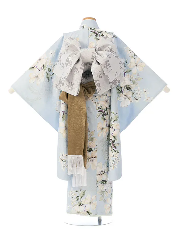 七五三(7歳女)HAP7333 ｽﾉｰﾌﾞﾙｰ ｼﾞｬｽﾐﾝ&ﾘﾘｰ