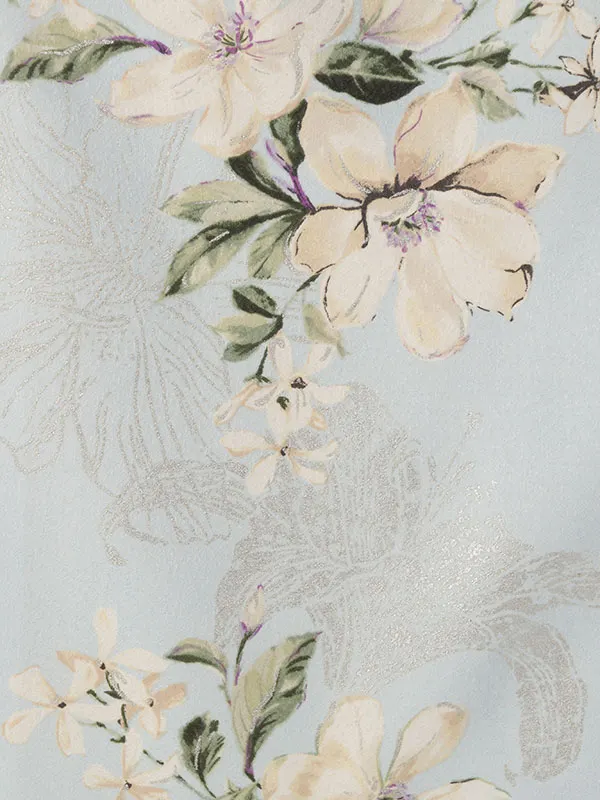 七五三(7歳女)HAP7333 ｽﾉｰﾌﾞﾙｰ ｼﾞｬｽﾐﾝ&ﾘﾘｰ