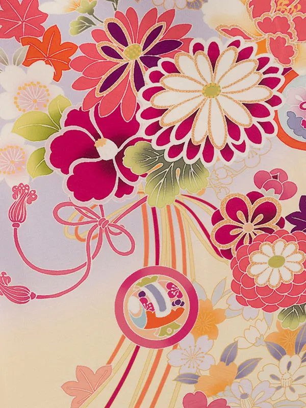 七五三(7歳女)HAP7341 藤色 くす玉