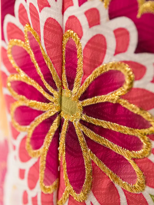 七五三(7歳女)HAP7341 藤色 くす玉