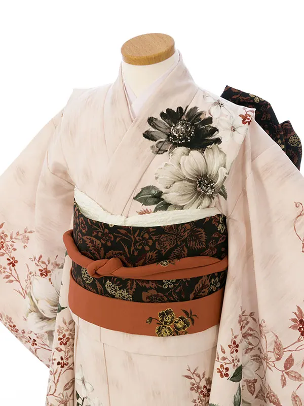 七五三(7歳女)HAP7356 JILL ｼｪﾙﾋﾟﾝｸ くちなし 絵羽