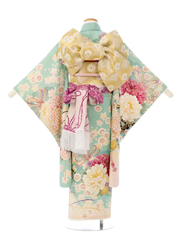 七五三(7歳女)HAP7362 華徒然 翡翠 御所車