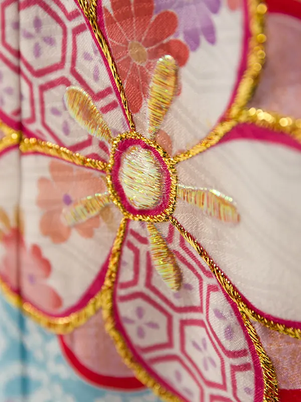 七五三(7歳女)HAP7365 水色 梅がさね