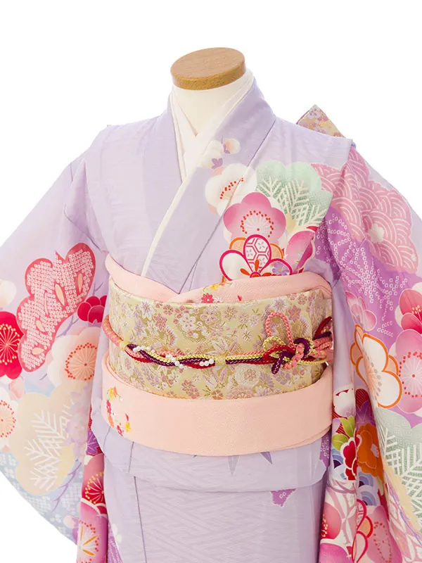 七五三(7歳女)HAP7366 藤色 梅がさね