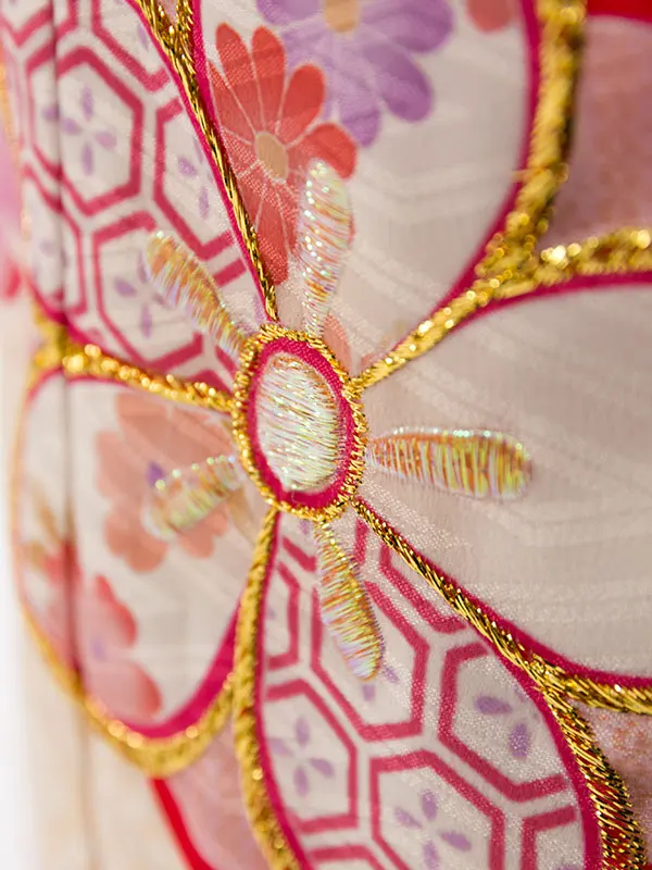 七五三(7歳女)HAP7366 藤色 梅がさね