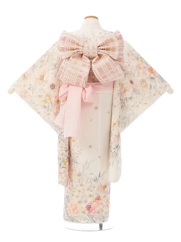 七五三(7歳女)HAP7381 白 ｶﾞｰﾃﾞﾝ 絵羽