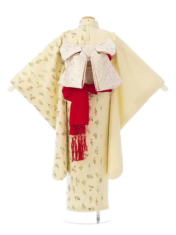 七五三(7歳女)HAP7382  ｼｬﾝﾊﾟﾝｺﾞｰﾙﾄﾞ/ﾍﾞｰｼﾞｭ刺繍