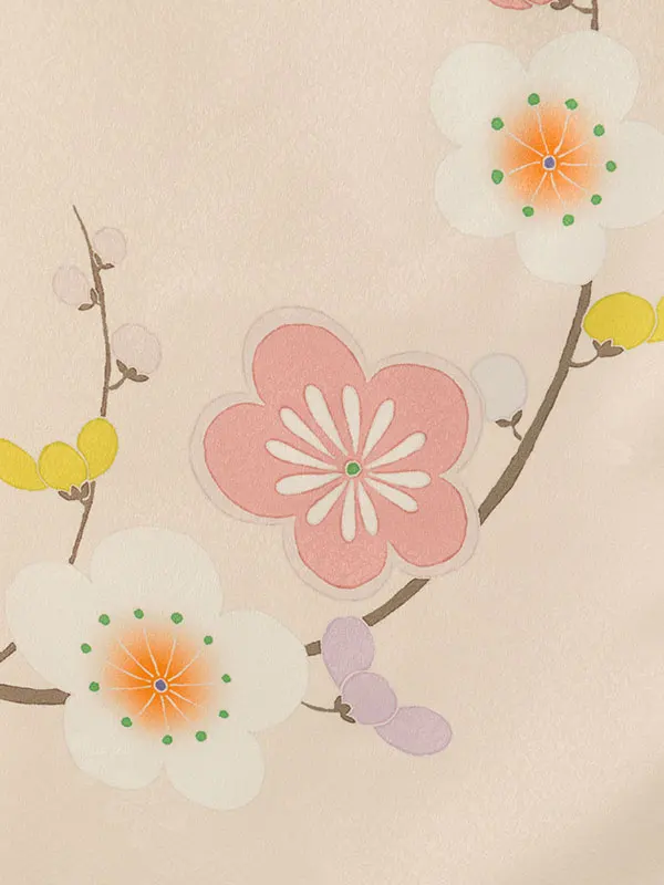 七五三(7歳女)HAP7383  ｼｪﾙﾋﾟﾝｸ 花車