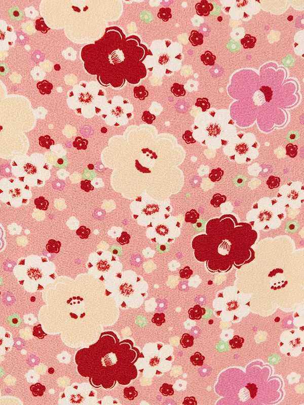 七五三(3歳女被布)HAPH751 ｸﾘｰﾑ白|ﾋﾟﾝｸ ﾌﾗﾜｰ