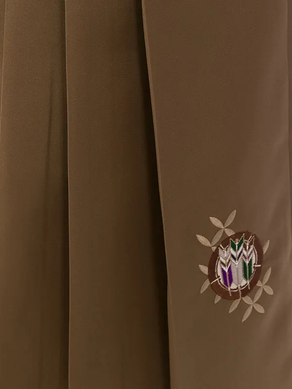 男児ｼﾞｭﾆｱ着物 HAQC110 えんじ 刺繍紋|黒|茶色 刺繍