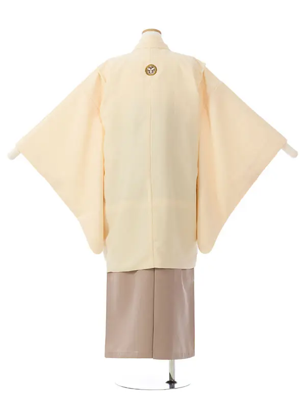 男児ｼﾞｭﾆｱ着物 HAQC140 ｸﾘｰﾑ 刺繍紋|ｸﾘｰﾑ|ﾓｶ 刺繍