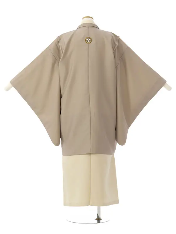 男児ｼﾞｭﾆｱ着物 HAQC150 ﾓｶ 刺繍紋|ｸﾘｰﾑ|ｱｲﾎﾞﾘｰ 刺繍