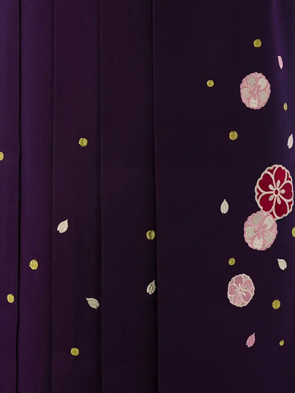 女児ｼﾞｭﾆｱ着物(袴) GR-046C_H171-21-2  ﾋﾟﾝｸ矢絣|紫