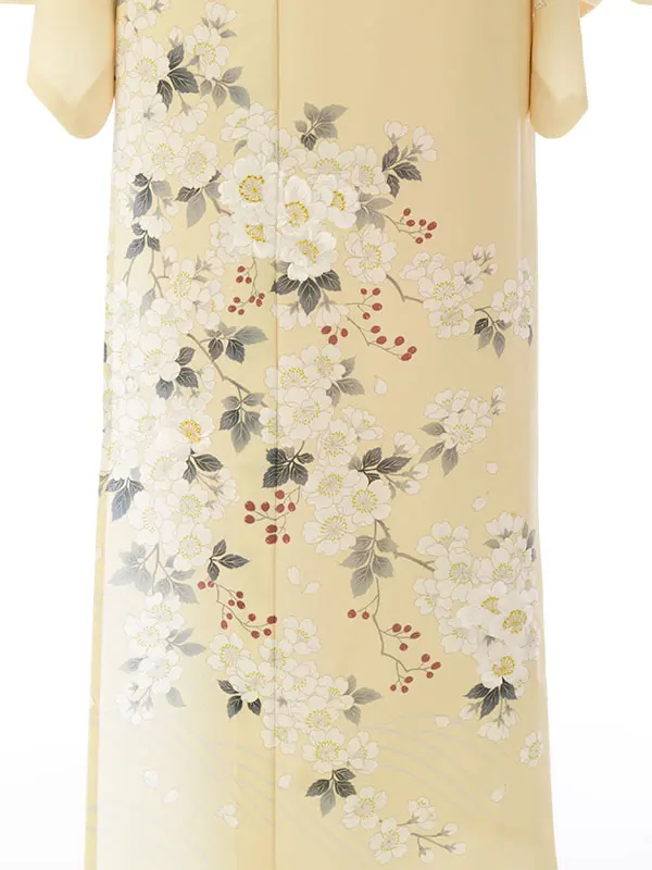 訪問着(夏) HDT5060 単衣 ｸﾘｰﾑ 桜