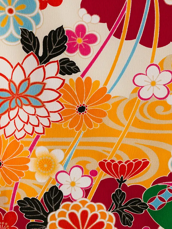 卒園袴 HAP7814 HGQ7814 ｸﾘｰﾑ×鶸 |えんじ刺繍