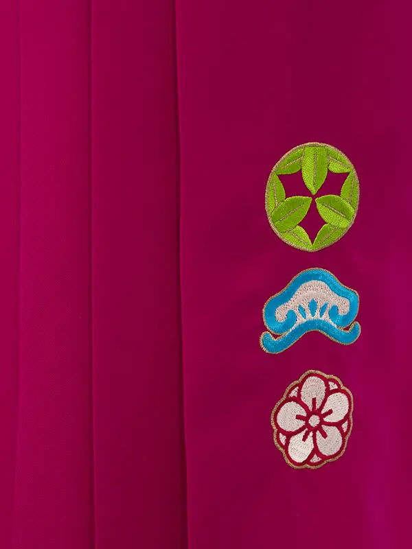 卒園袴 Y002 HGQY002 ｶﾗﾌﾙ矢絣|ﾛｰｽﾞ