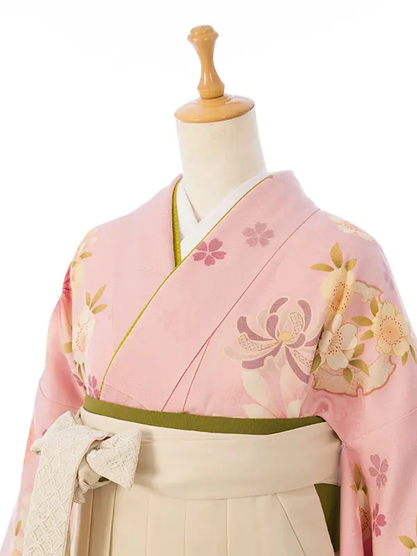 振袖袴 5S290 HDL5290 ﾋﾟﾝｸ 雪輪 菊|ｱｲﾎﾞﾘｰ91