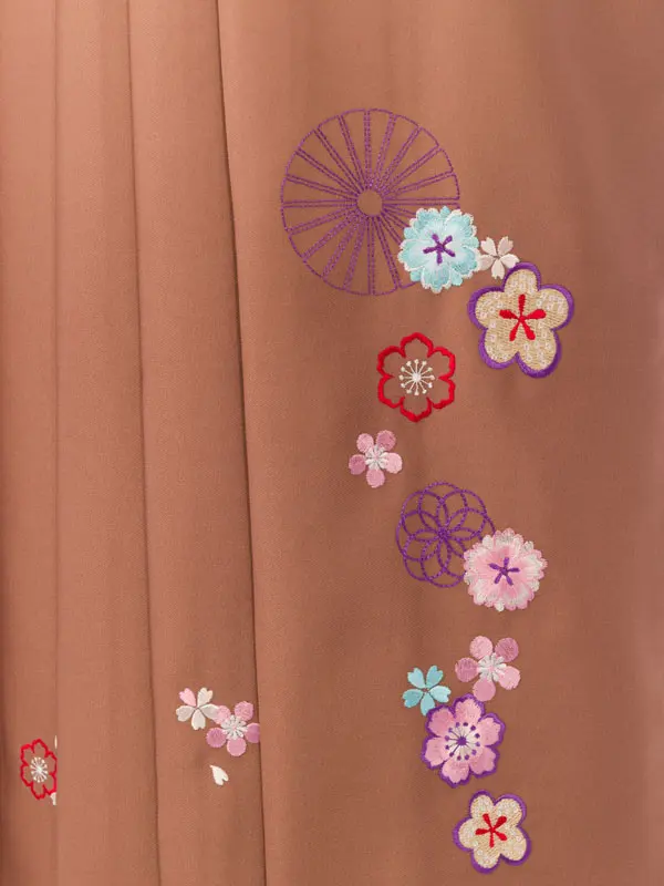 振袖袴 0S0192 HDLJ192 青紫地|ﾌﾞﾗｳﾝﾋﾟﾝｸ 91