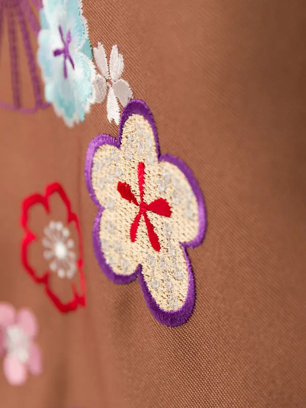 振袖袴 0S0192 HDLJ192 青紫地|ﾌﾞﾗｳﾝﾋﾟﾝｸ 91