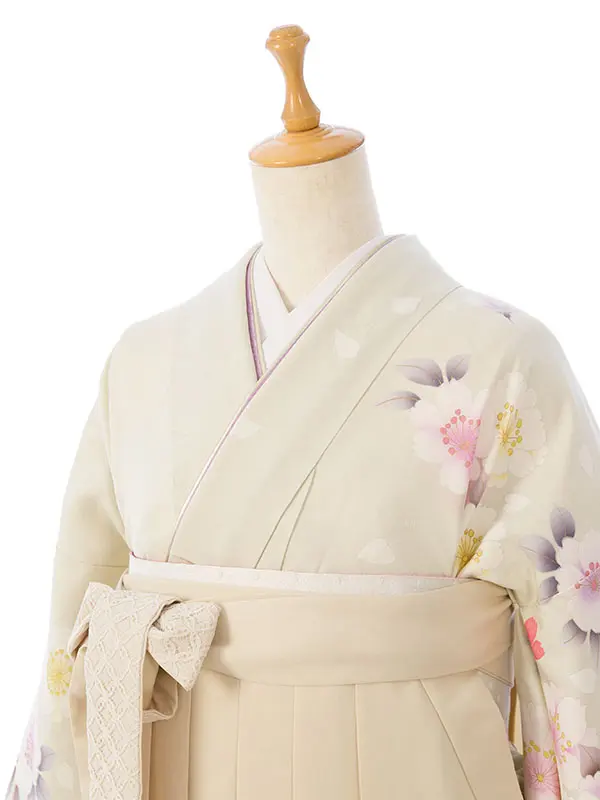 振袖袴 5S277 HDLY043 白地 裾ﾋﾟﾝｸぼかし|ｱｲﾎﾞﾘｰ91