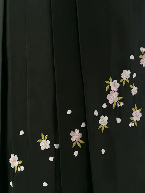 振袖袴 6S633 HDLY314 赤地 裾紫 鞠桜牡丹|ｸﾞﾘｰﾝ桜91