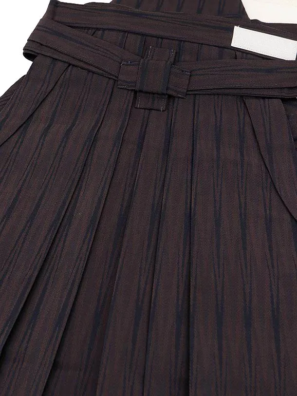 RENCA(5歳男袴)かんたん七五三5003 緑/亀甲紋に鷹xこげ茶袴