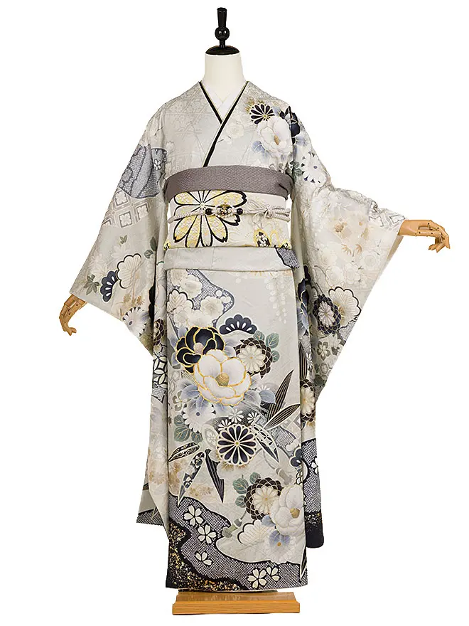 振袖 ﾀﾞｽﾃｨｰｶﾗｰ グレー 0631