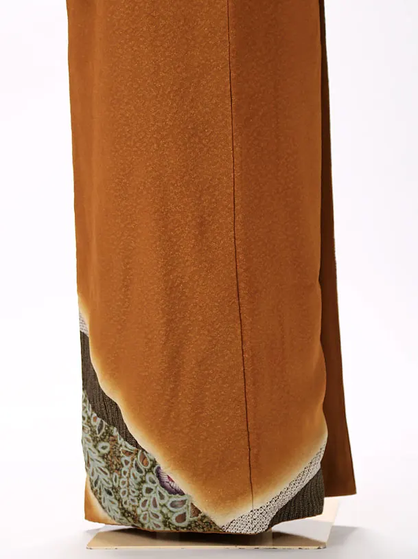 訪問着 からし色 優幻の辻が花 6230