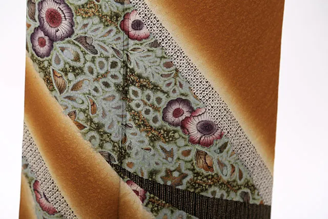 訪問着 からし色 優幻の辻が花 6230