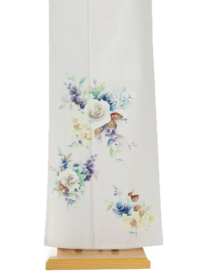 訪問着 洋花 グレー 6417