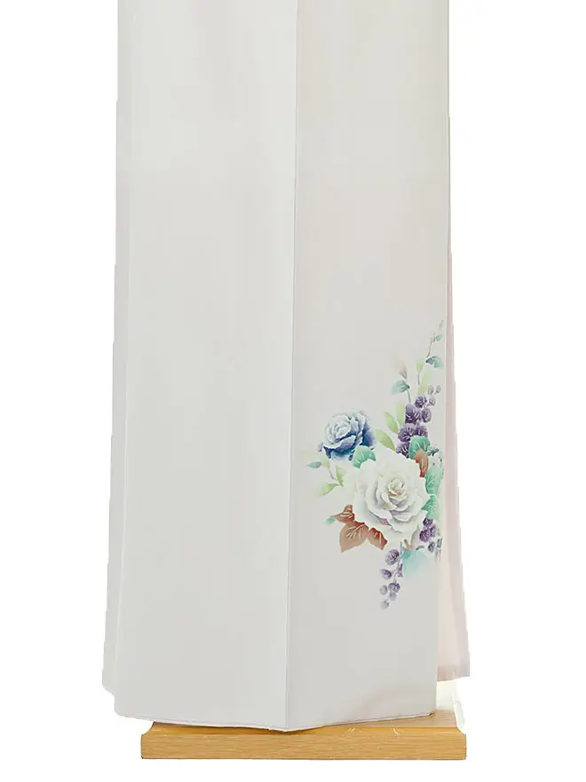 訪問着 洋花 グレー 6417