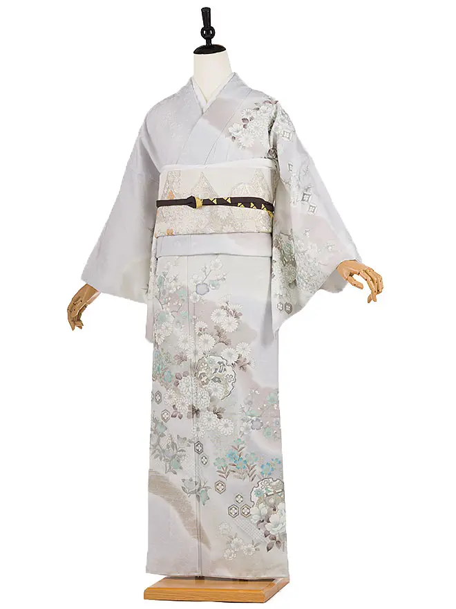 訪問着 くすみｶﾗｰ 小古典 ｸﾞﾚｰ 6449