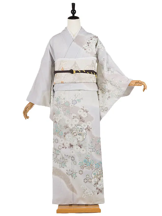 訪問着 くすみｶﾗｰ 小古典 ｸﾞﾚｰ 6449