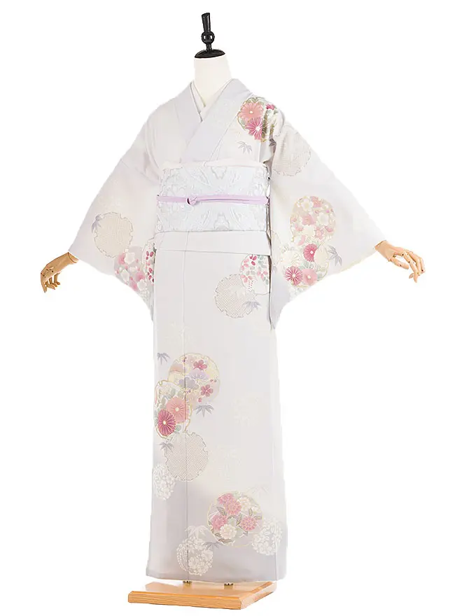 訪問着 japanstyle 薄紫 彩の華紋 S 6459
