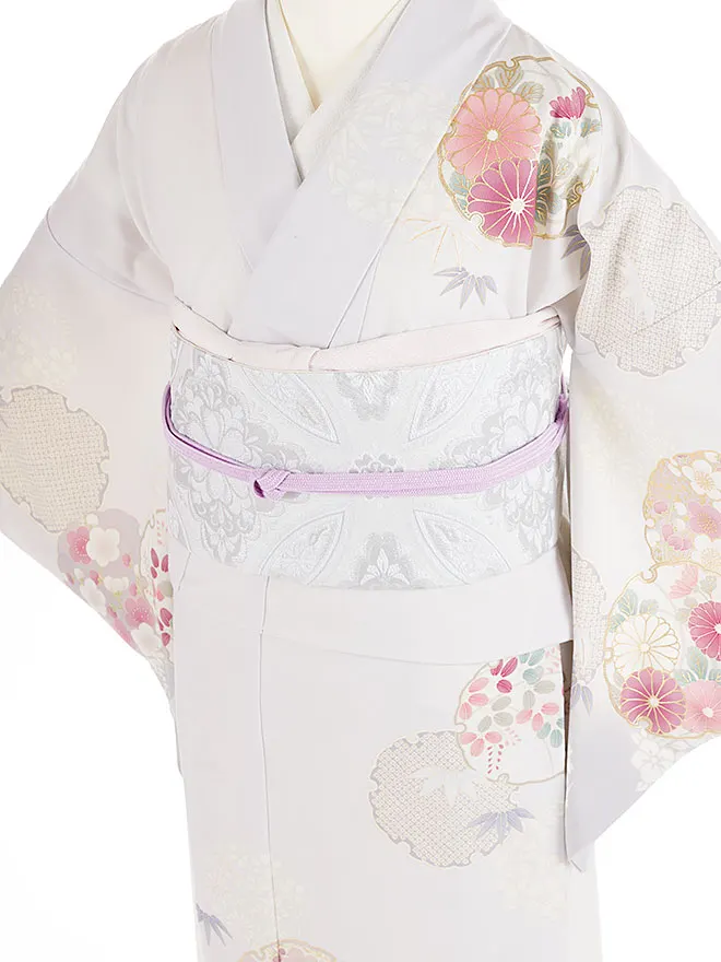 訪問着 japanstyle 薄紫 彩の華紋 S 6459