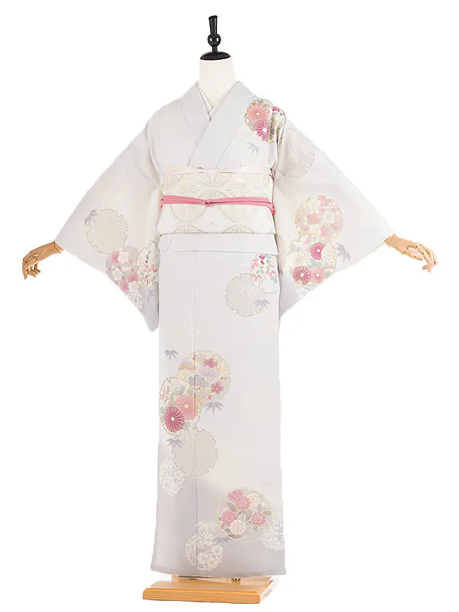 訪問着 japanstyle 薄紫 彩の華紋 S 6460