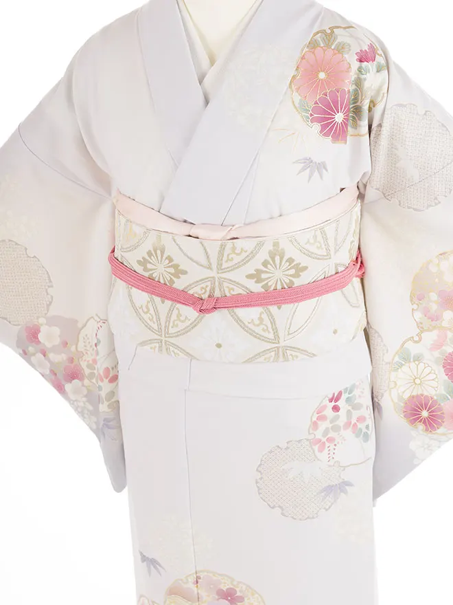 訪問着 japanstyle 薄紫 彩の華紋 S 6460