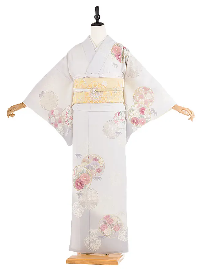 訪問着 japanstyle 薄紫 彩の華紋 S 6461