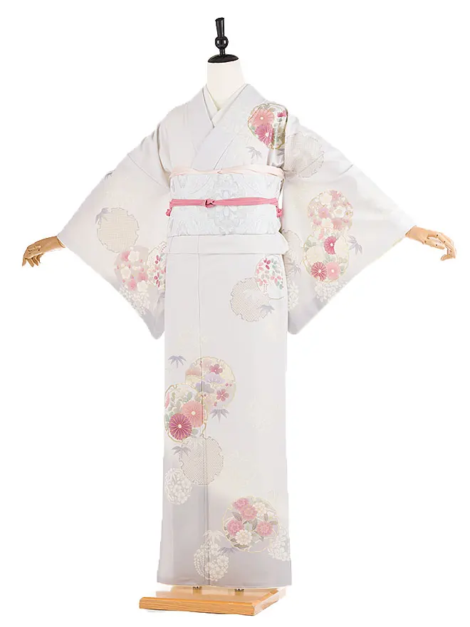 訪問着 japanstyle 薄紫 彩の華紋 M 6465