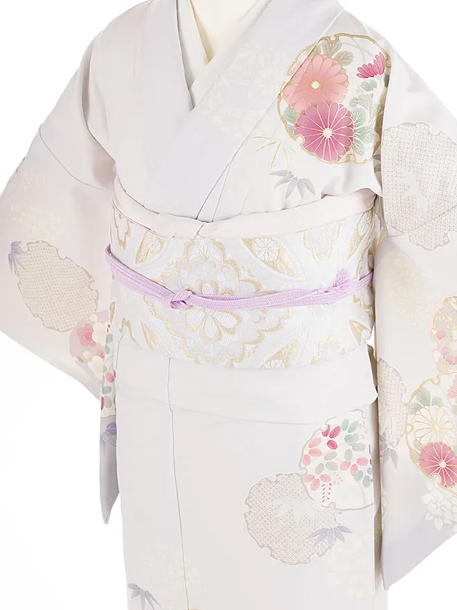 訪問着 japanstyle 薄紫 彩の華紋 M 6466