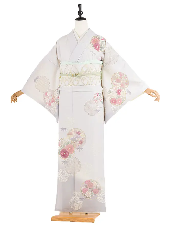 訪問着 japanstyle 薄紫 彩の華紋 M 6467