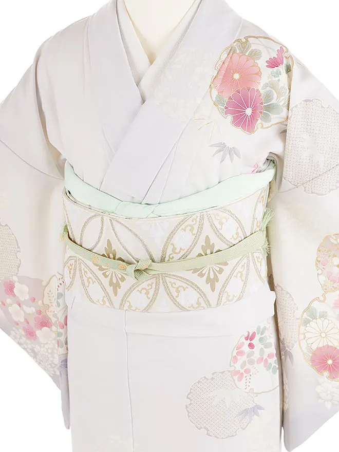 訪問着 japanstyle 薄紫 彩の華紋 M 6467