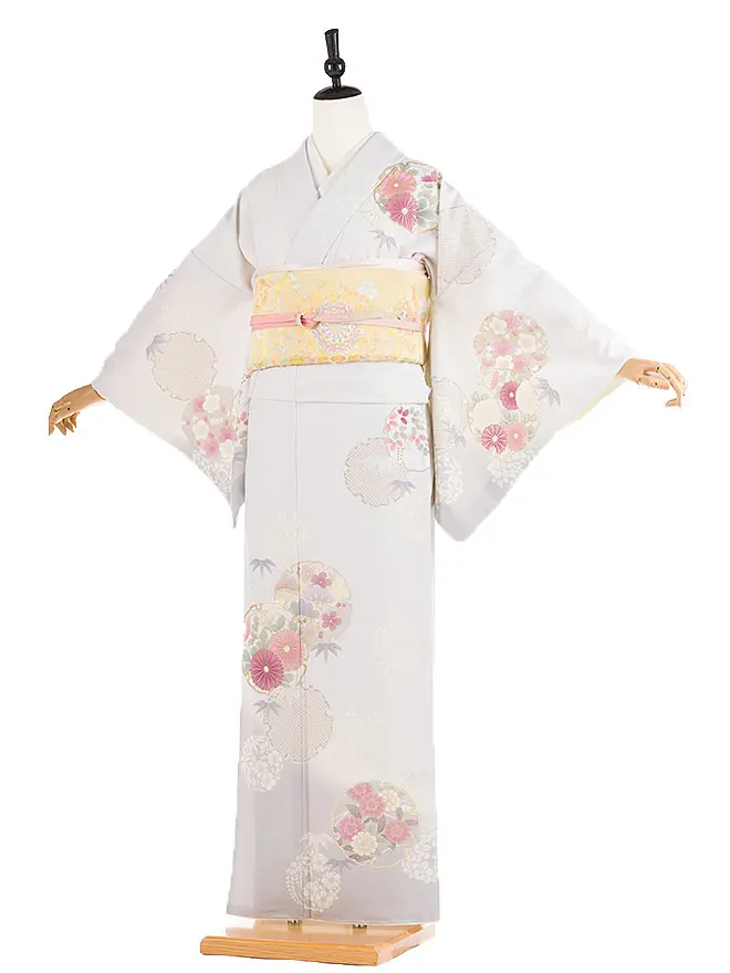訪問着 japanstyle 薄紫 彩の華紋 M 6468