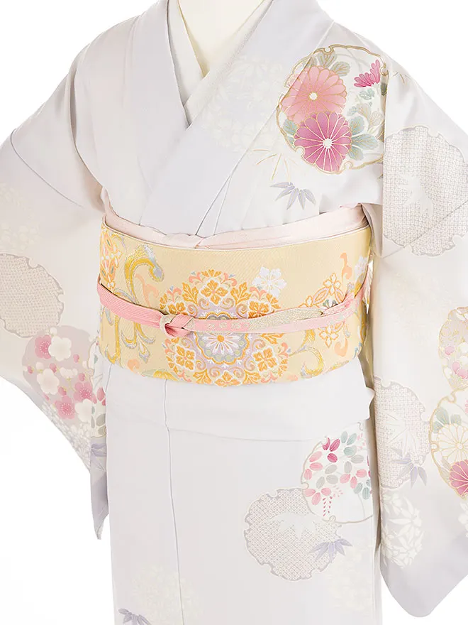 訪問着 japanstyle 薄紫 彩の華紋 M 6468