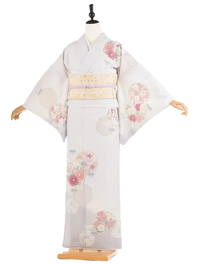 訪問着 japanstyle 薄紫 彩の華紋 M 6469