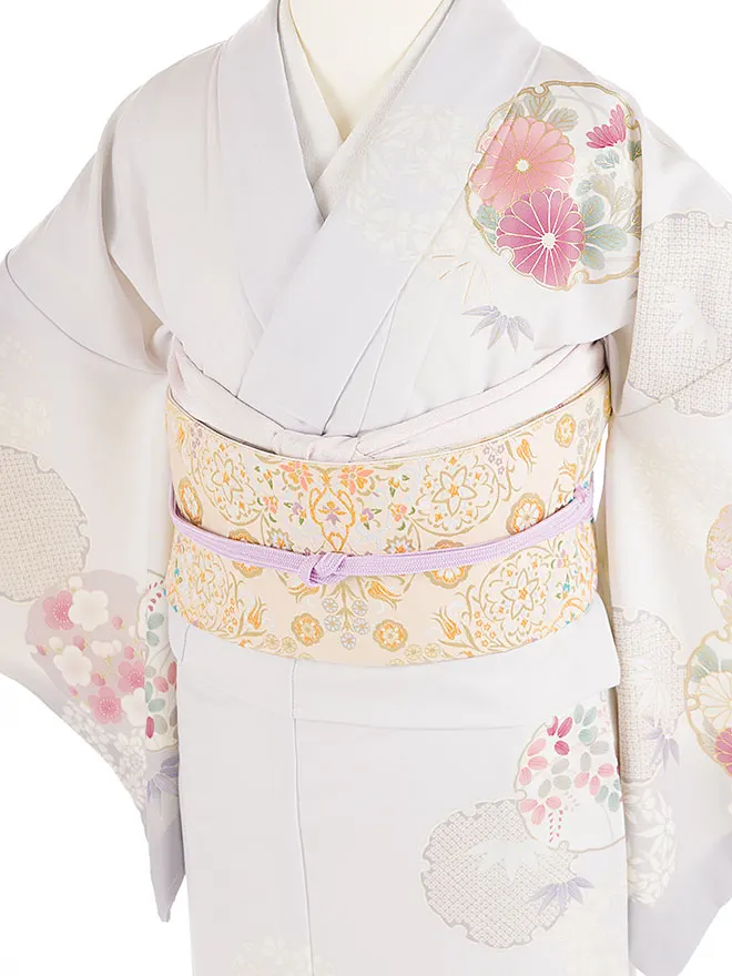 訪問着 japanstyle 薄紫 彩の華紋 M 6469