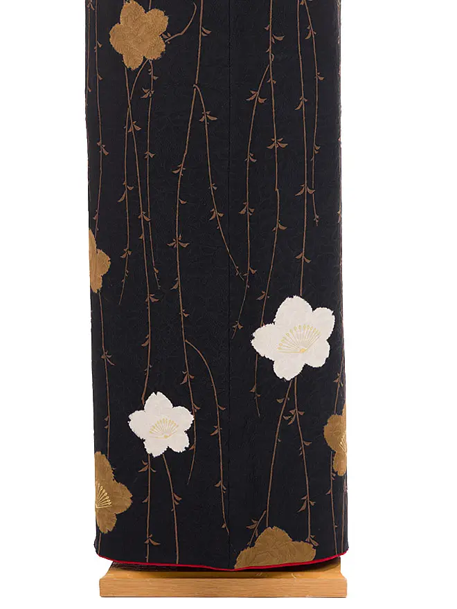 訪問着 黒桜 6479