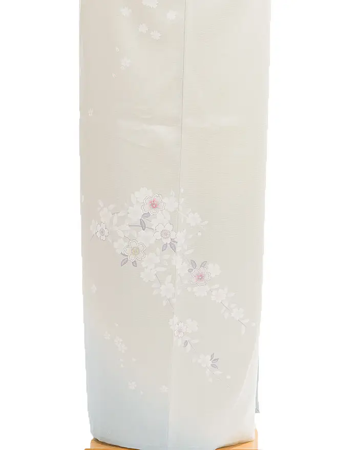 単衣 訪問着 薄緑 7032