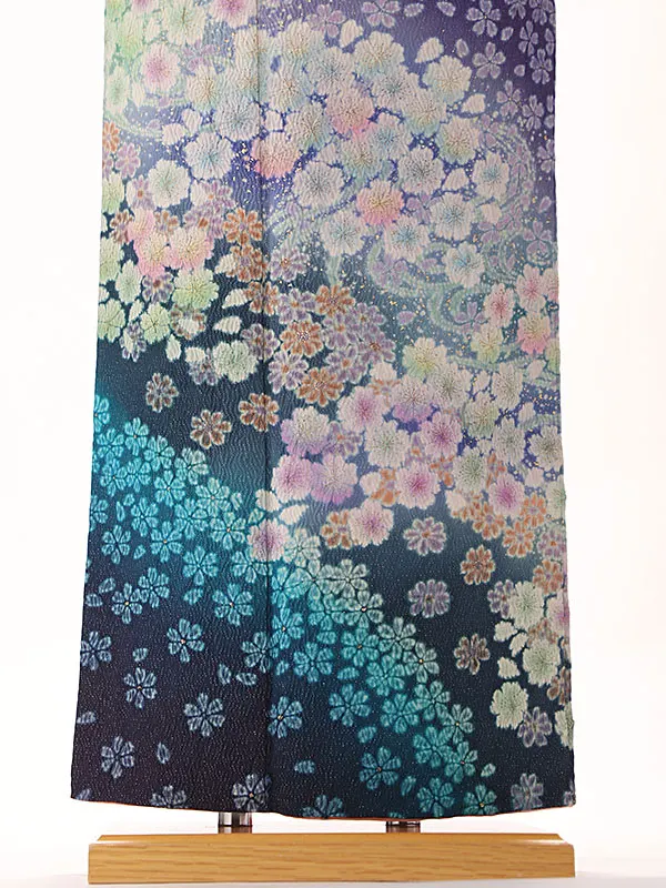 訪問着オリジナル桜青6103