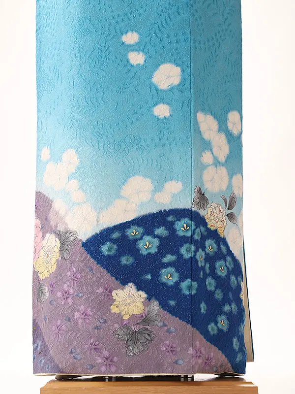 訪問着ｵﾘｼﾞﾅﾙ辻が花青色6121